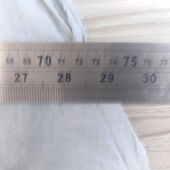 Nautica Button Up Shirt Adults Men's Large 18" Collar Long Sleeve Light Blue - Picture 5 of 7